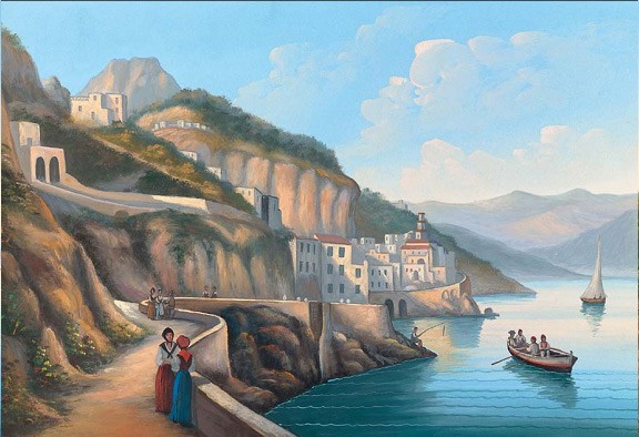 Gouaches Edizioni Savarese - Napoli - Costiera Amalfitana