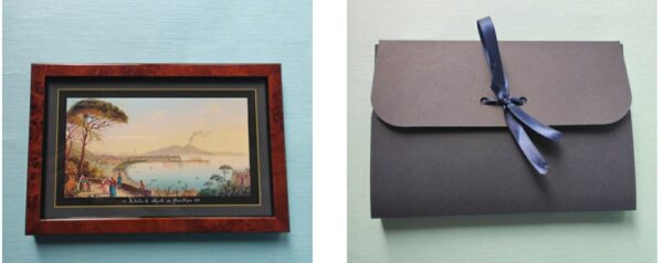 Quadro 16,5 x 11 cm con scatola di pregiato cartoncino blu - Edizioni Savarese